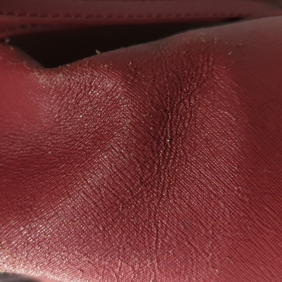 Danier Red Leather Bag - Picture 6 of 11